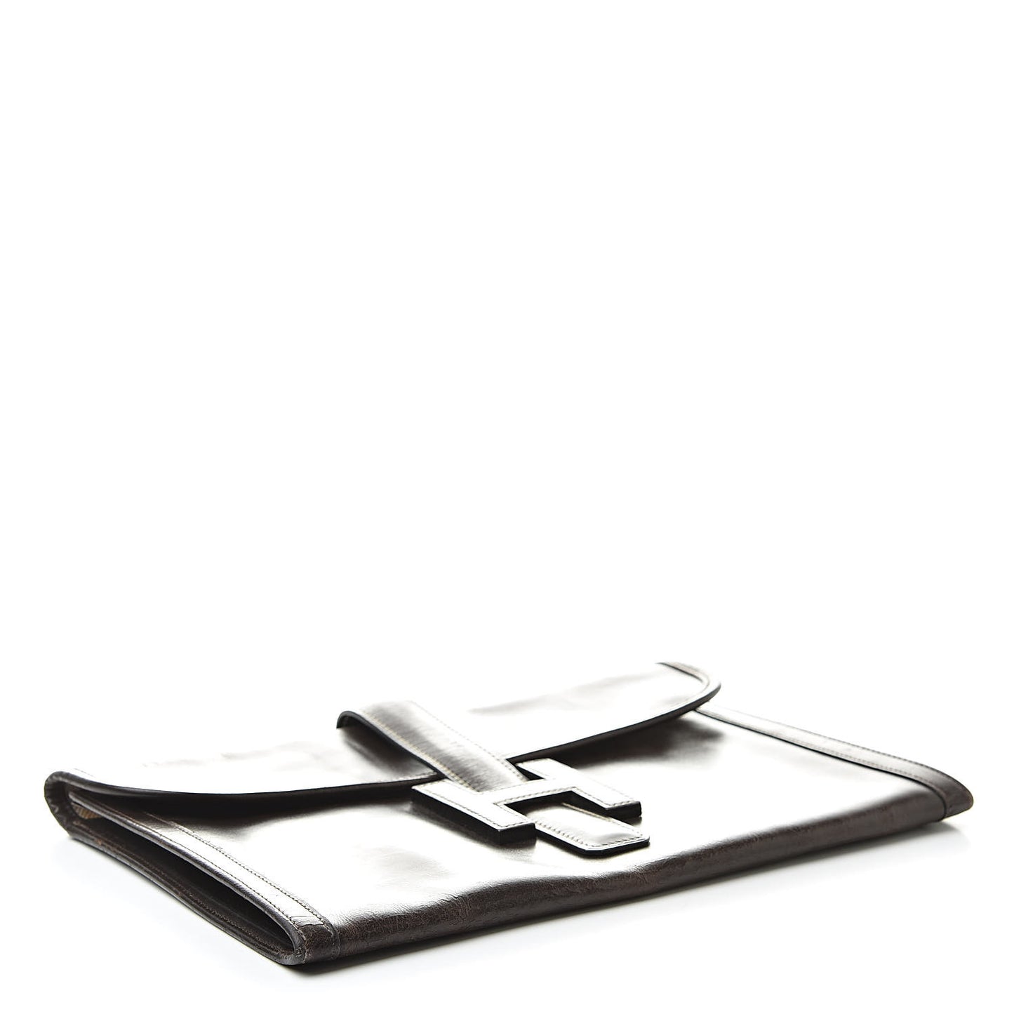 Box Calf Jige PM Clutch Chocolate