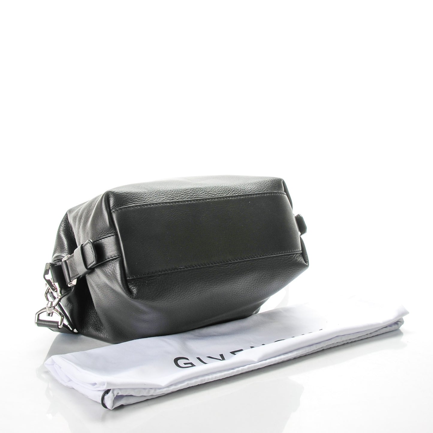 Pebbled Calfskin Small Nightingale Black