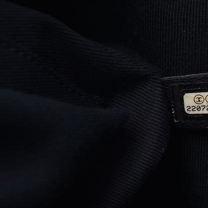 Chanel Denim Deauville Bowling Bag Dark Blue 7 of 7