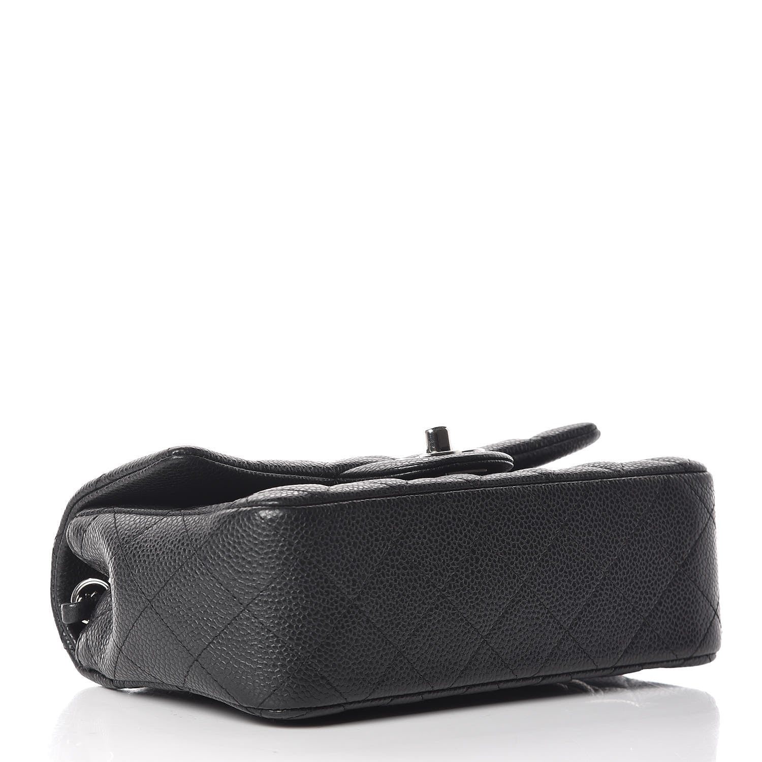 Chanel Metallic Caviar Quilted Mini Rectangular Flap Black 4 of 11