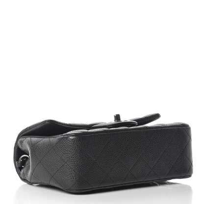 Chanel Metallic Caviar Quilted Mini Rectangular Flap Black 4 of 11