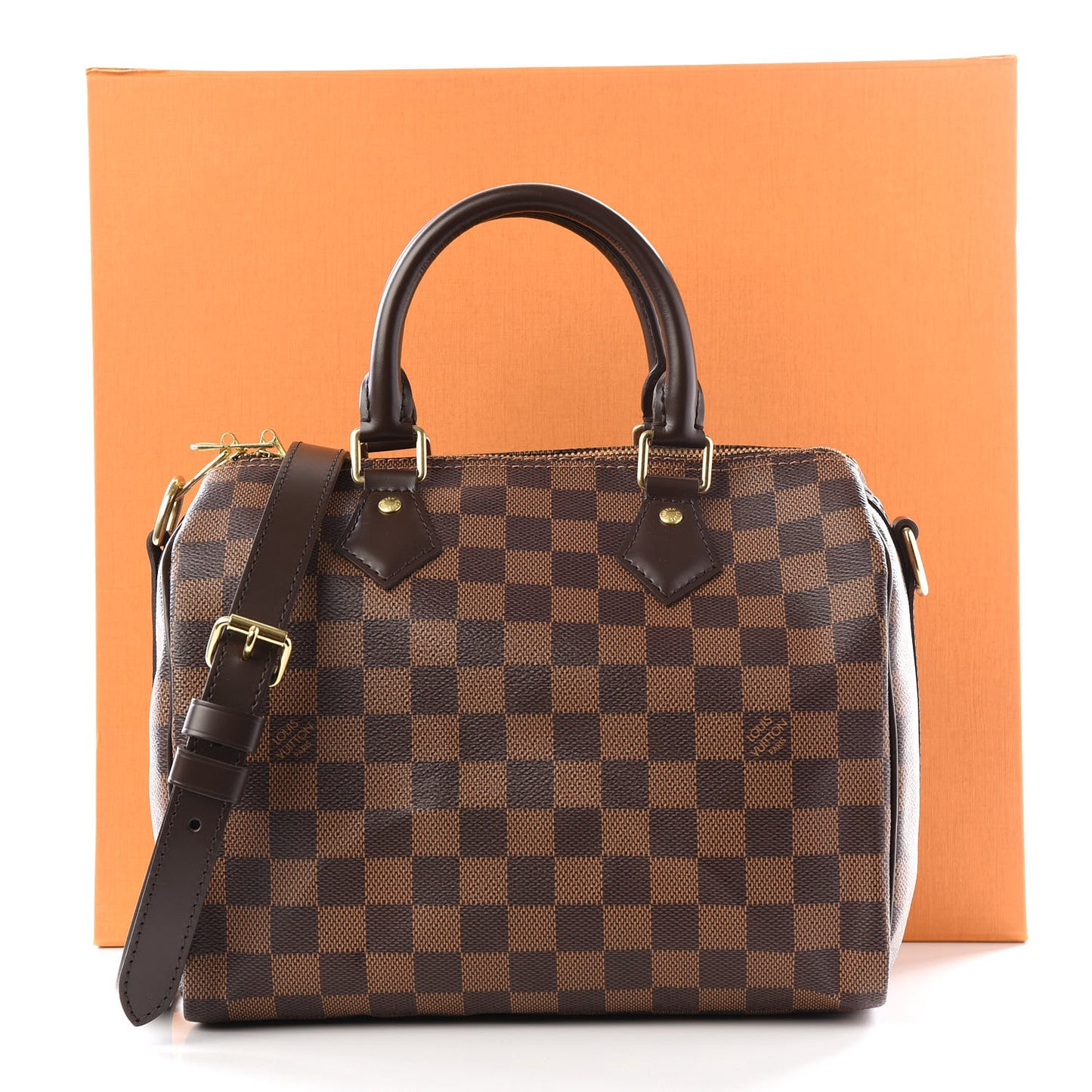 Damier Ebene Speedy Bandouliere 25