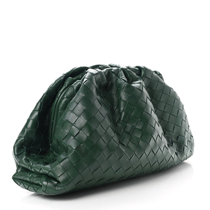 Bottega Veneta Nappa Maxi Intreccio The Pouch Oversized Clutch Raintree 3 of 9