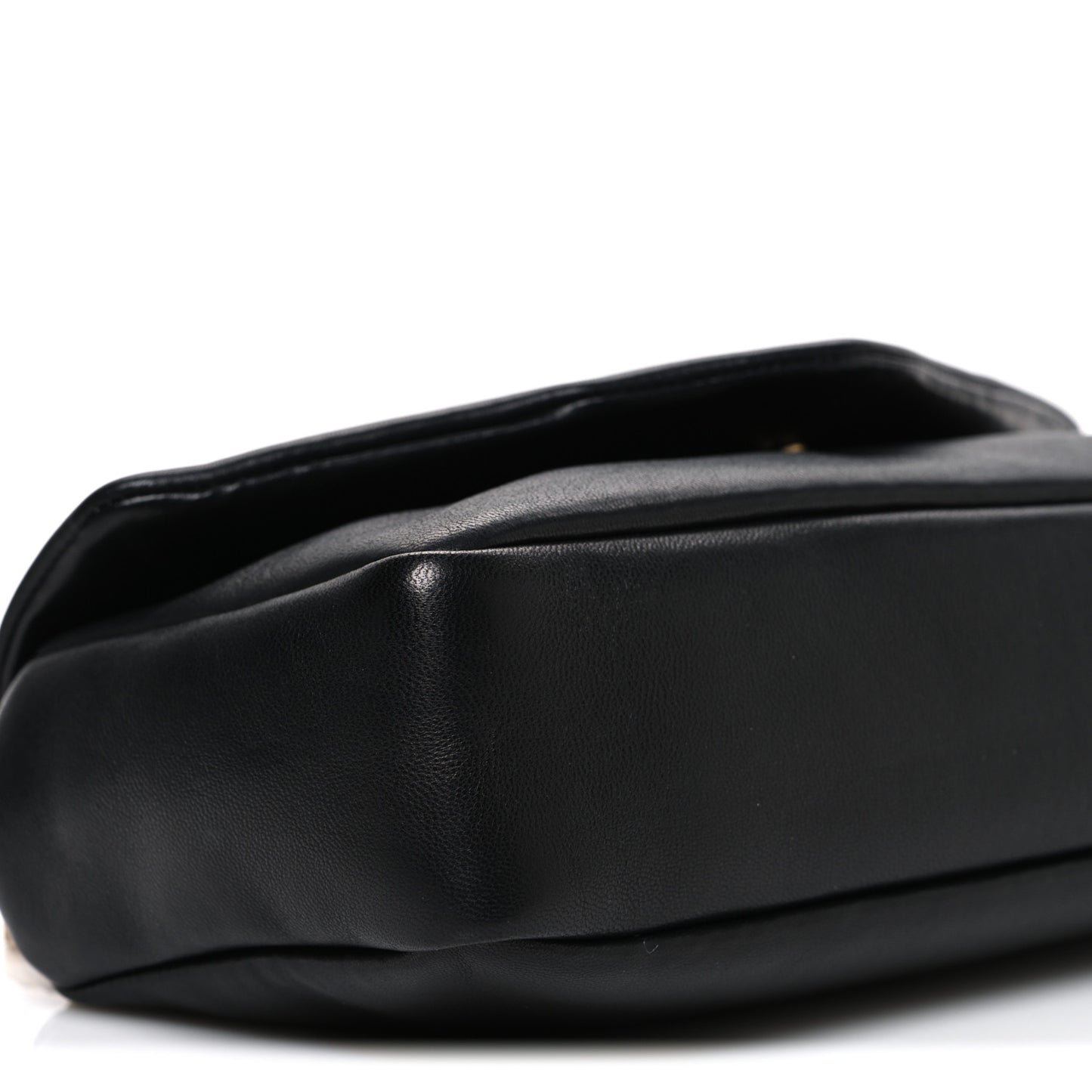 Plunged Lambskin Calypso Black