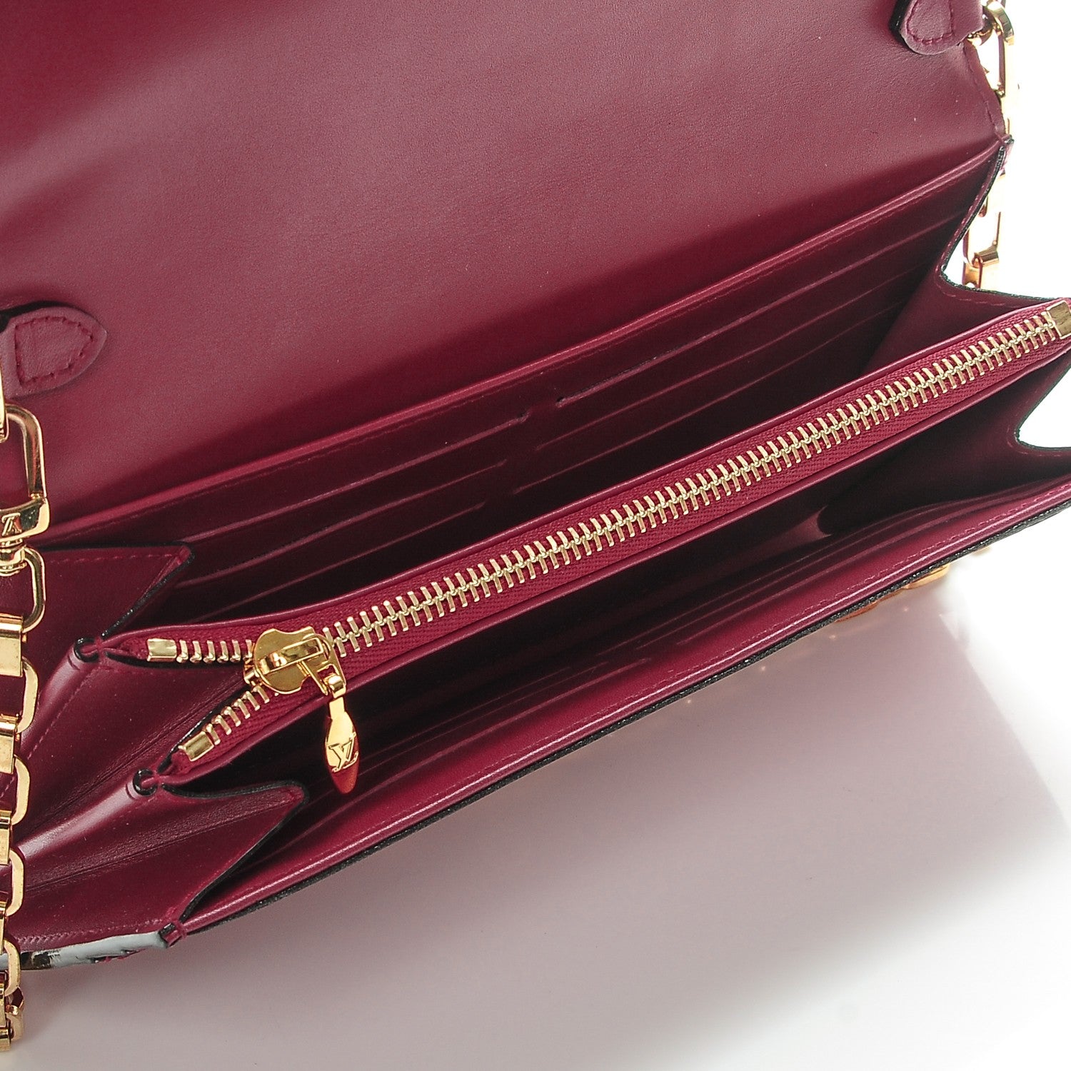Louis Vuitton Vernis Chaine Wallet Rose Indien 5 of 7