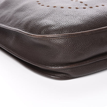 Hermes Taurillon Clemence Evelyne III TGM Chocolate 5 of 11