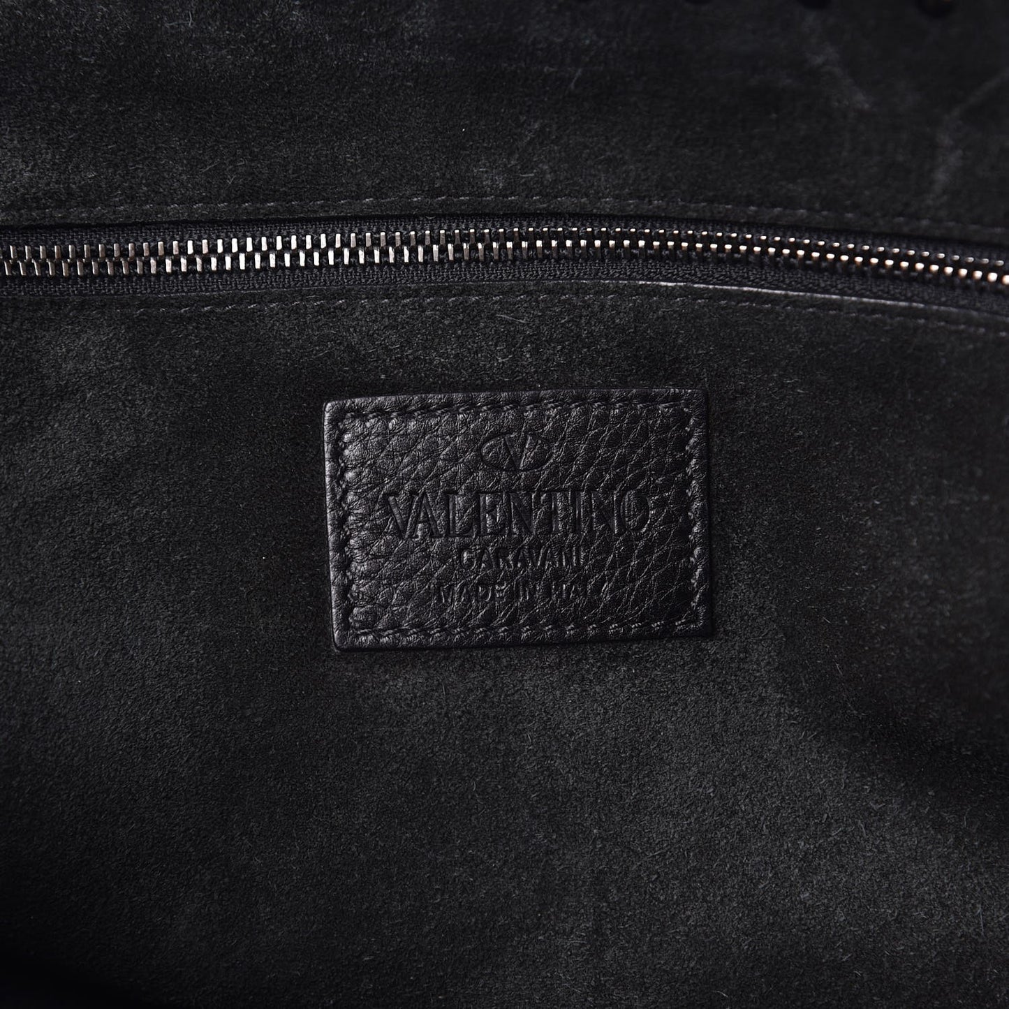 Alce Printed Calfskin Rockstud Messenger Black