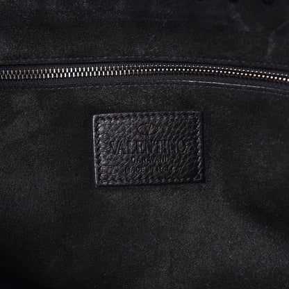 Valentino Garavani Alce Printed Calfskin Rockstud Messenger Black 6 of 8