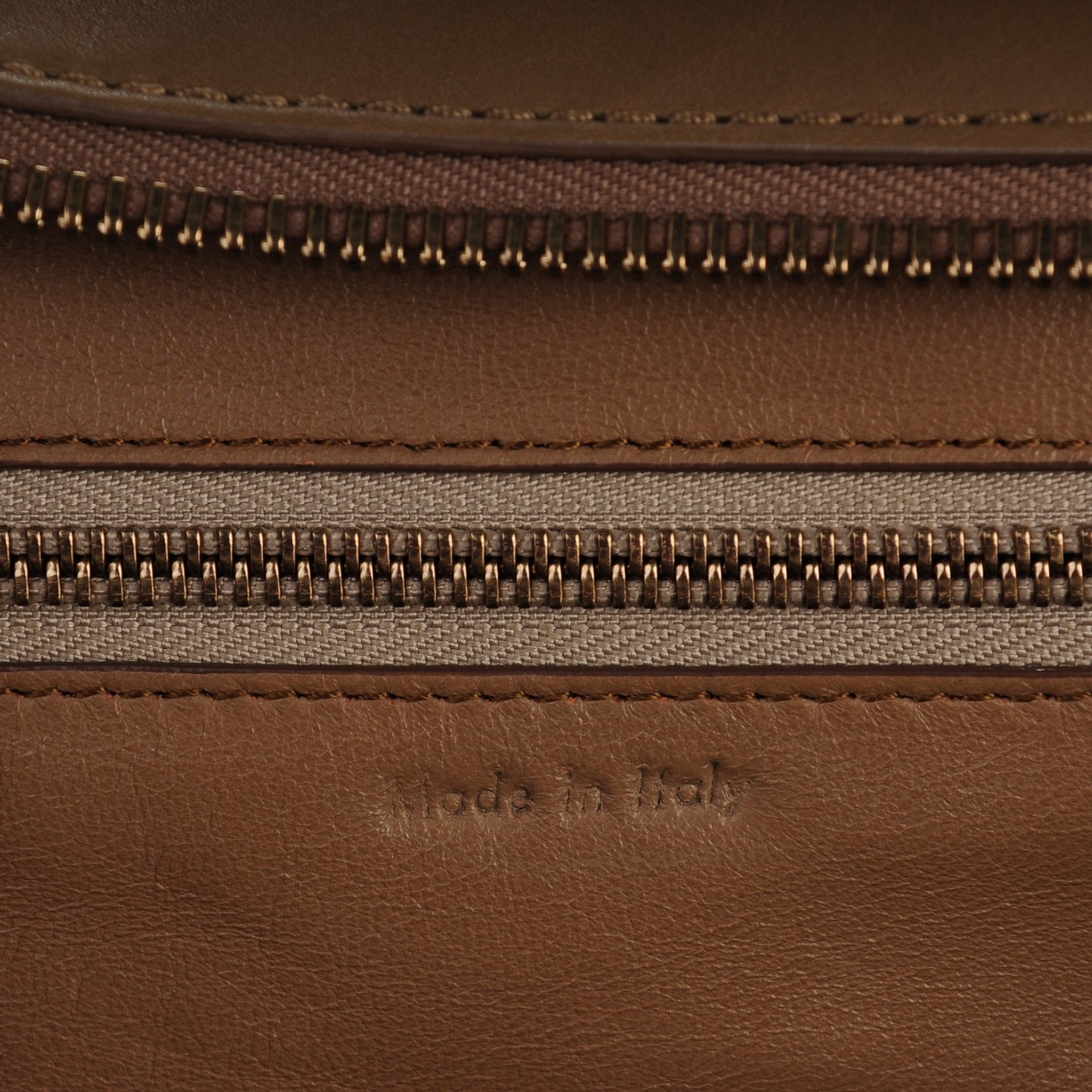 Smooth Calfskin Mini Luggage Camel