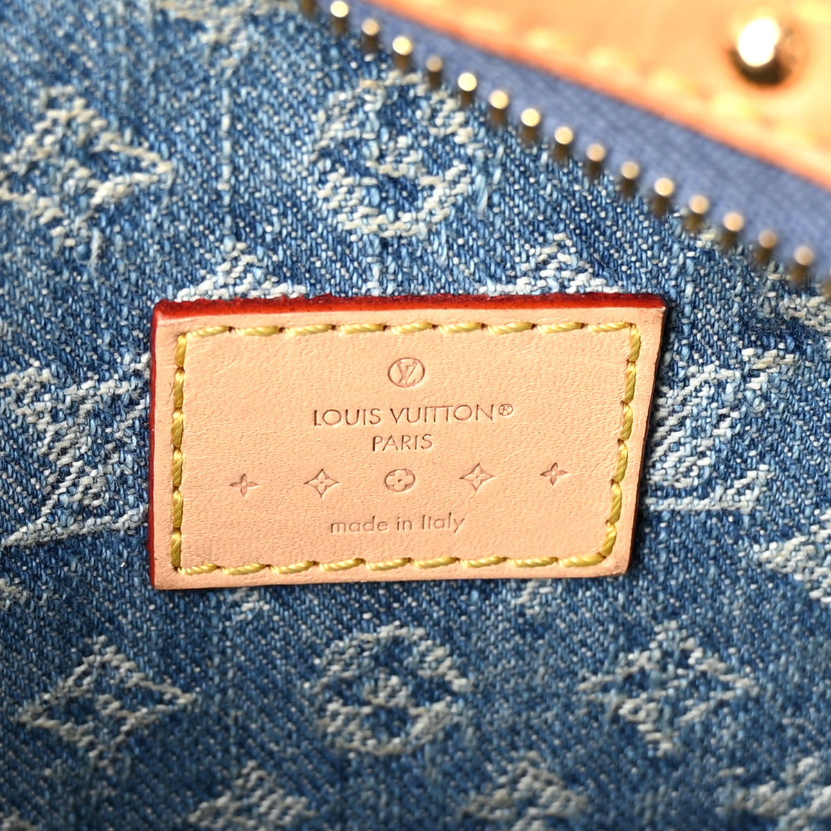 Monogram Denim High Rise Bumbag Blue