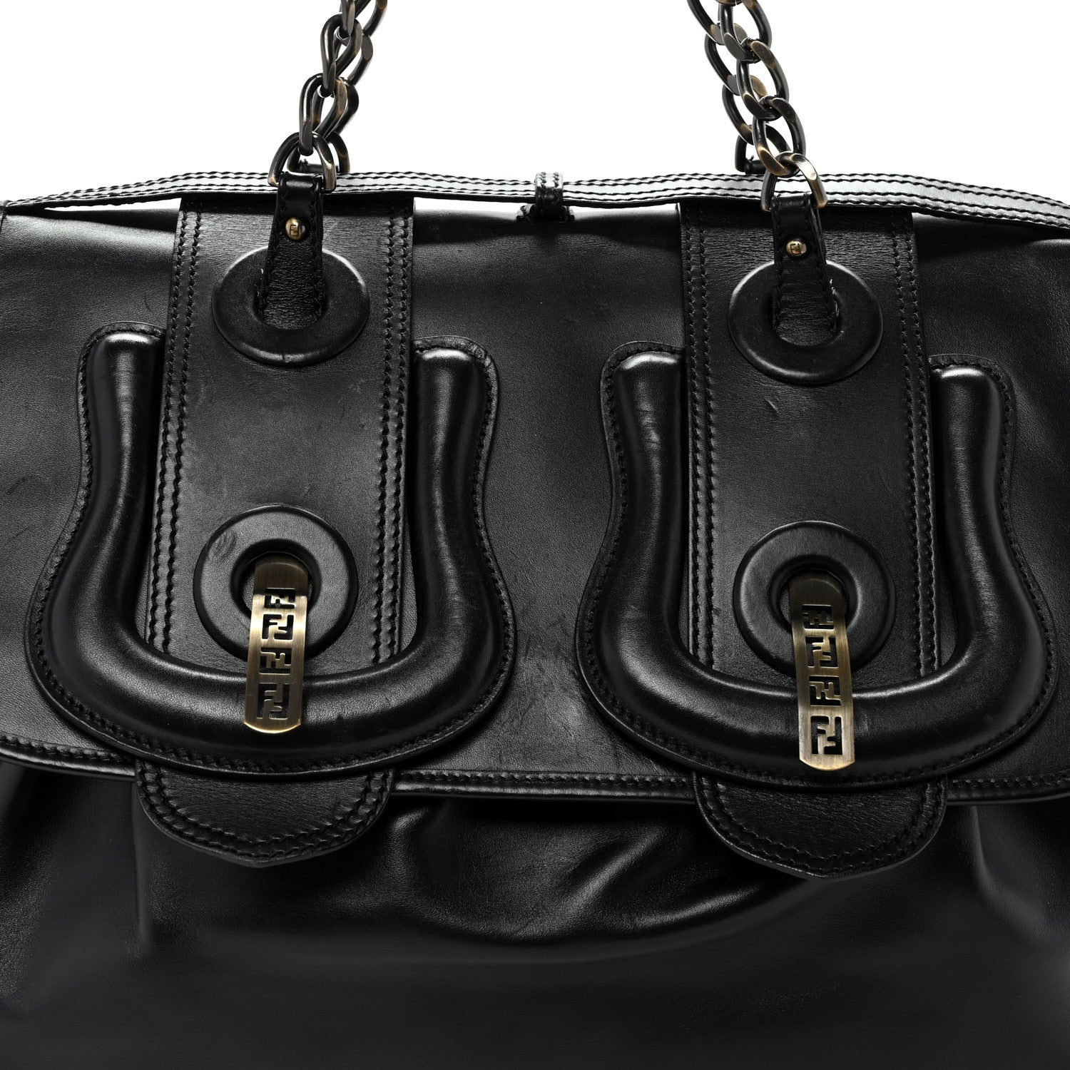 Fendi Cuoio Large B Bag Black 7 of 10