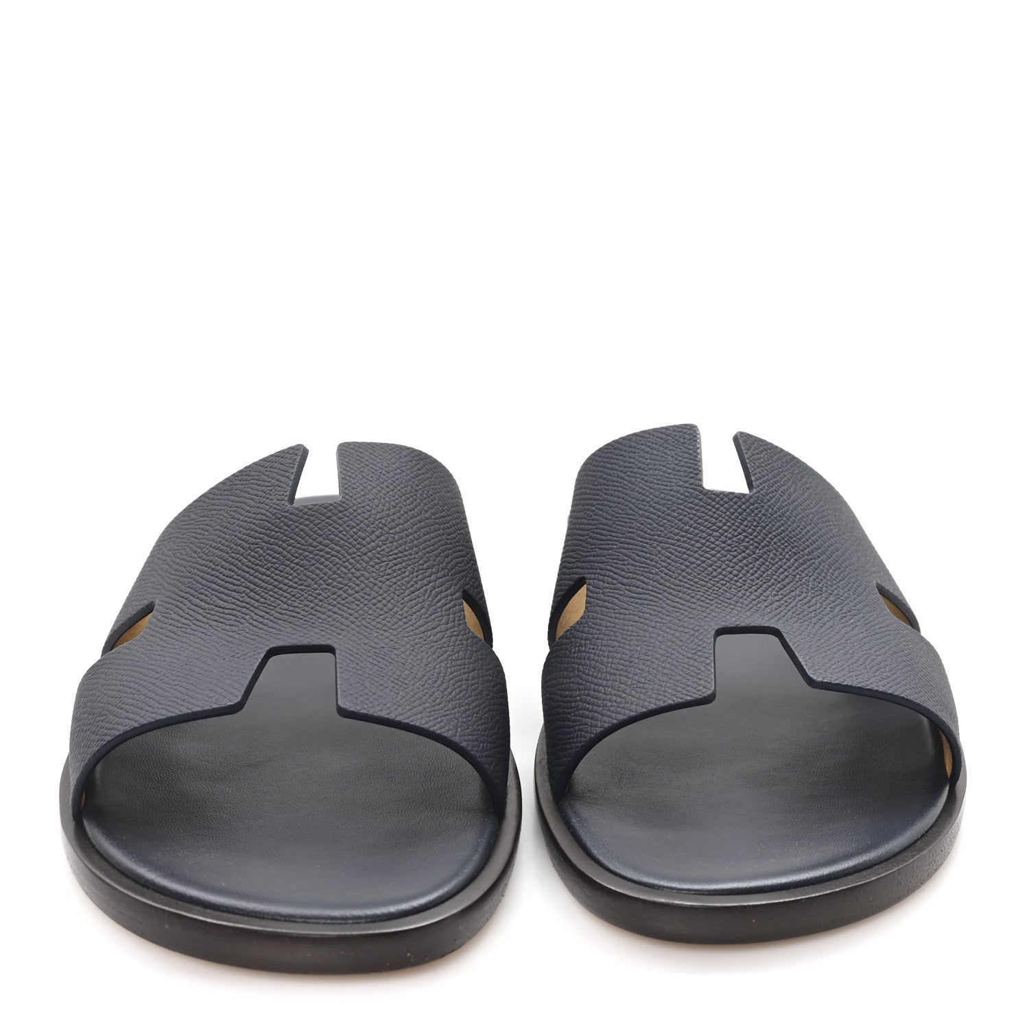 Hermes Epsom Mens Izmir Sandals 42 Marine 3 of 10