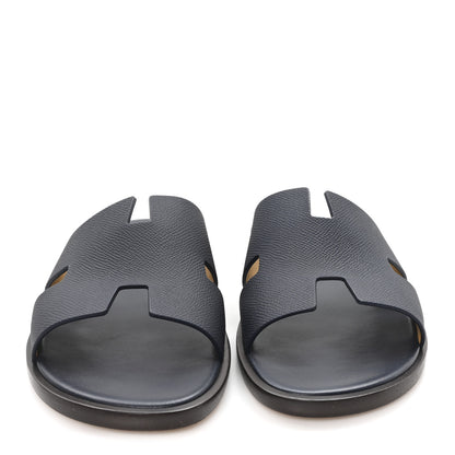 Hermes Epsom Mens Izmir Sandals 42 Marine 3 of 10