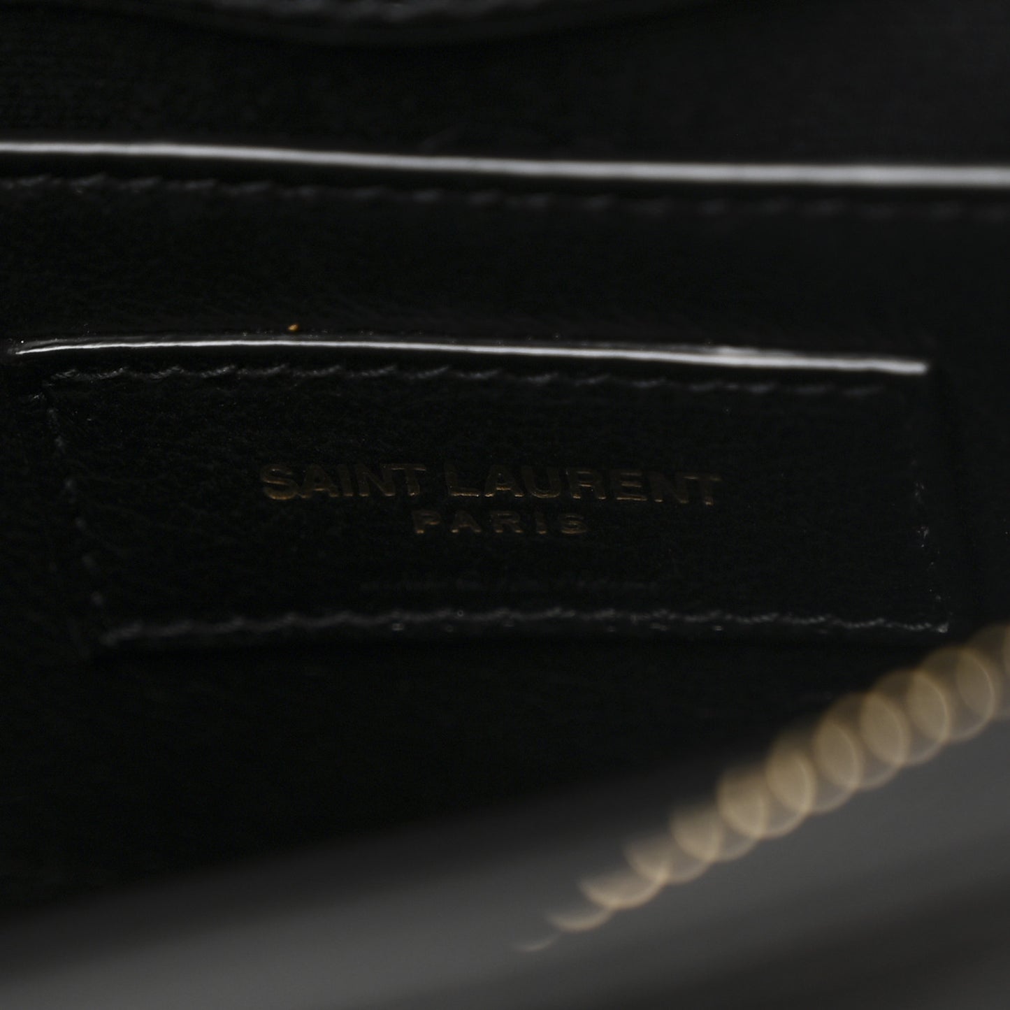 Calfskin Y Quilted Monogram Small Loulou Chain Satchel Black