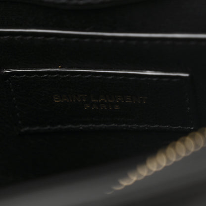 Saint Laurent Calfskin Y Quilted Monogram Small Loulou Chain Satchel Black 7 of 10