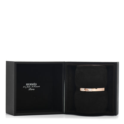 Hermes 18K Rose Gold Diamond PM Kelly Pave Bracelet ST 5 of 5