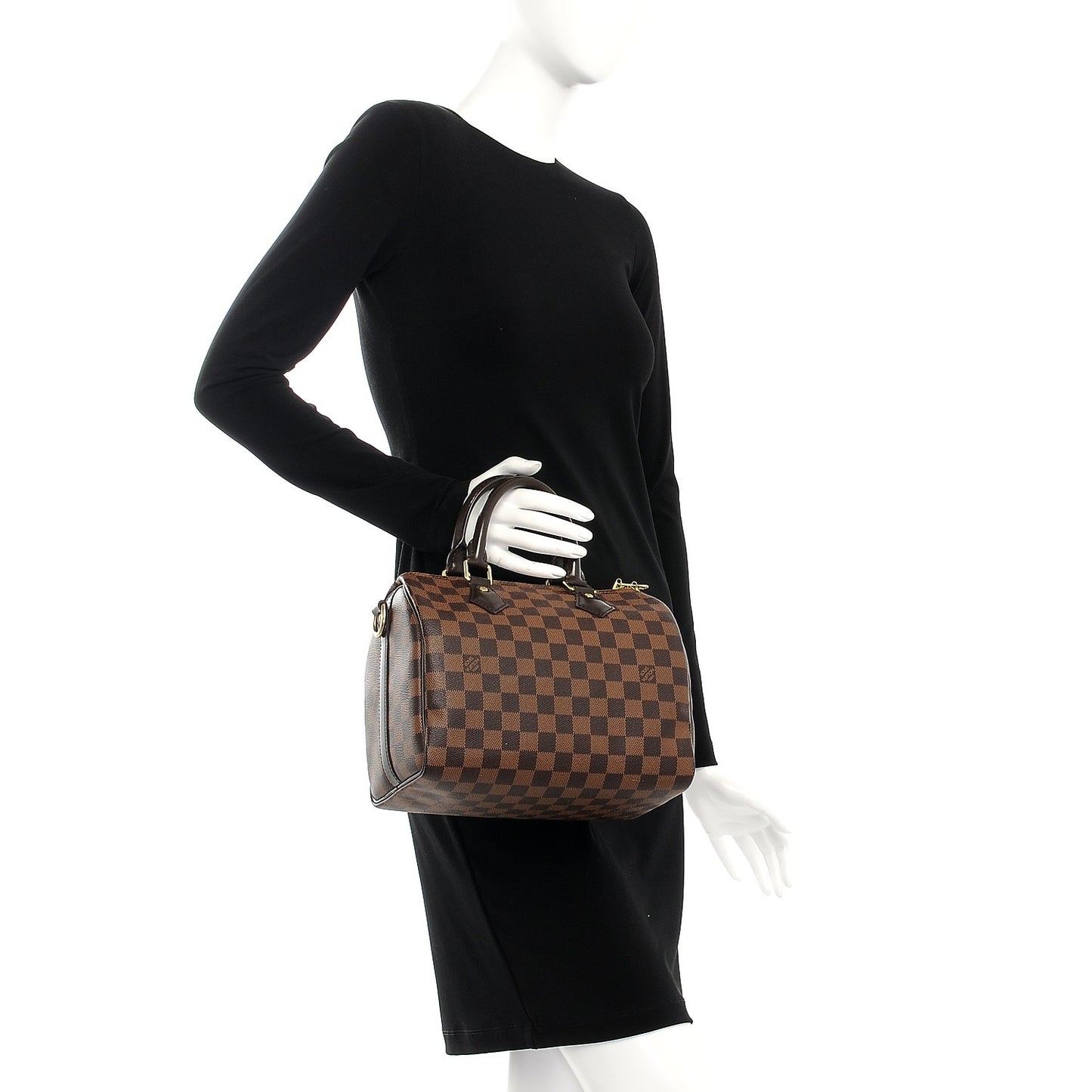 Damier Ebene Speedy Bandouliere 25