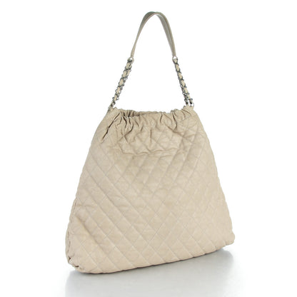 Chanel Caviar Quilted Large Elastic Tote Gray 3 of 8