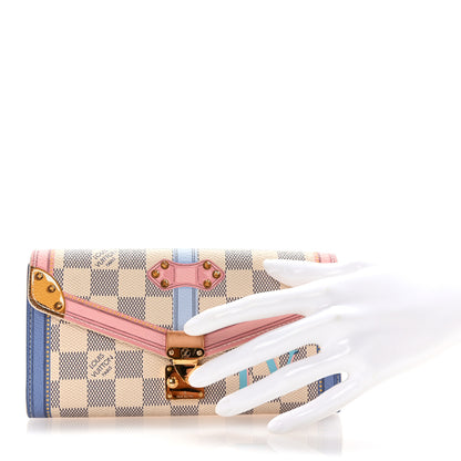 Louis Vuitton Damier Azur Summer Trunks Sarah Wallet NM 2 of 7
