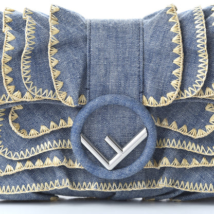 Fendi Denim F is Fendi Multi Waves Baguette Blue 9 of 9