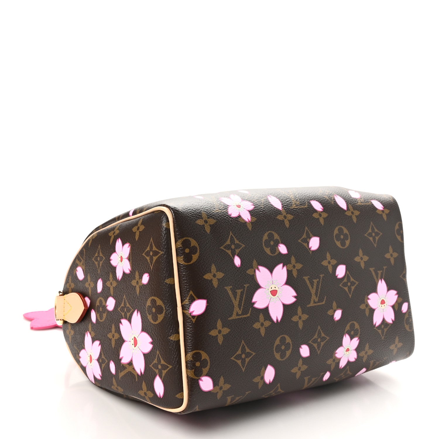 Louis Vuitton LV X TM Monogram Cherry Blossom Speedy Bandouliere 25 Sakura Brown 4 of 10