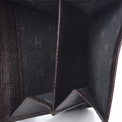 Chanel Grained Calfskin CC Button Compact Wallet Dark Brown 5 of 8