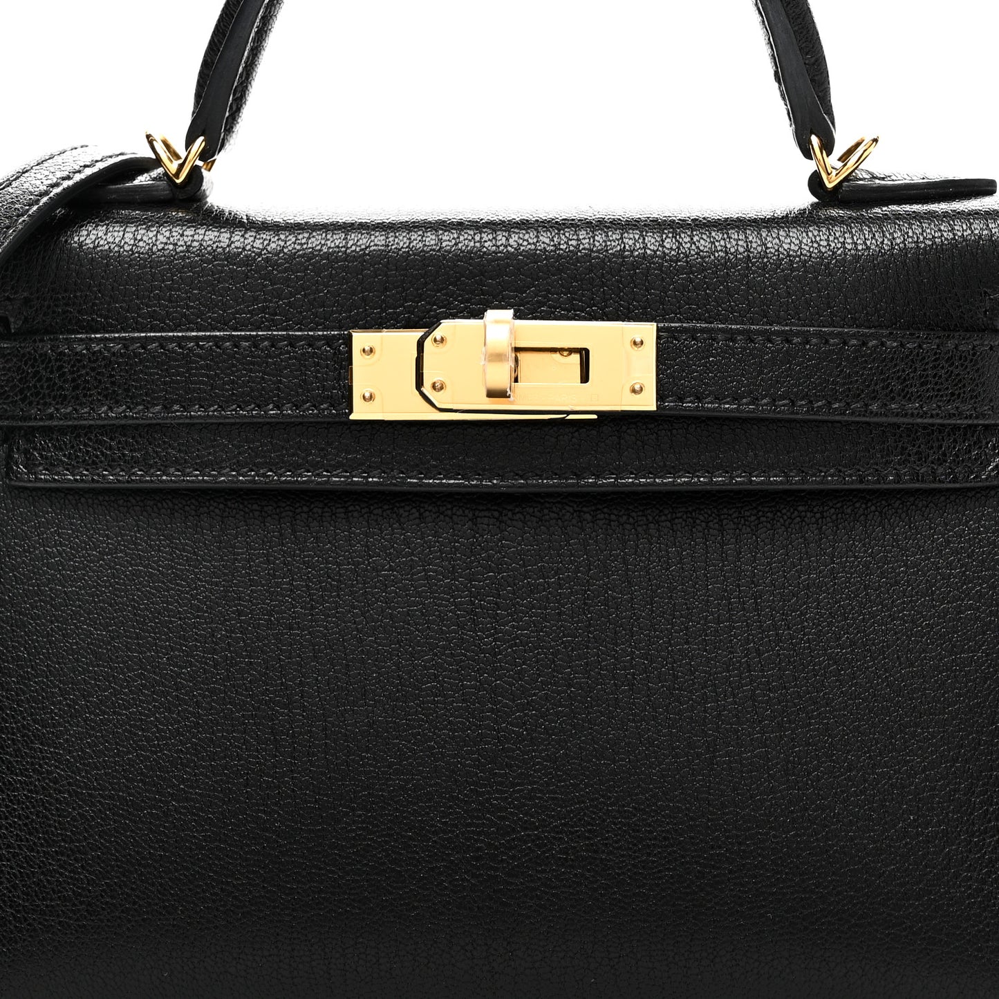 Chevre Chamkila Mini Kelly Sellier 20 Black
