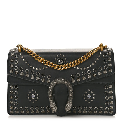 Gucci Calfskin Studded Small Dionysus Shoulder Bag Black 1 of 10