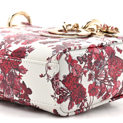 Christian Dior Calfskin Bead Embroidered Ramage Butterfly Lady D-Joy White 8 of 9
