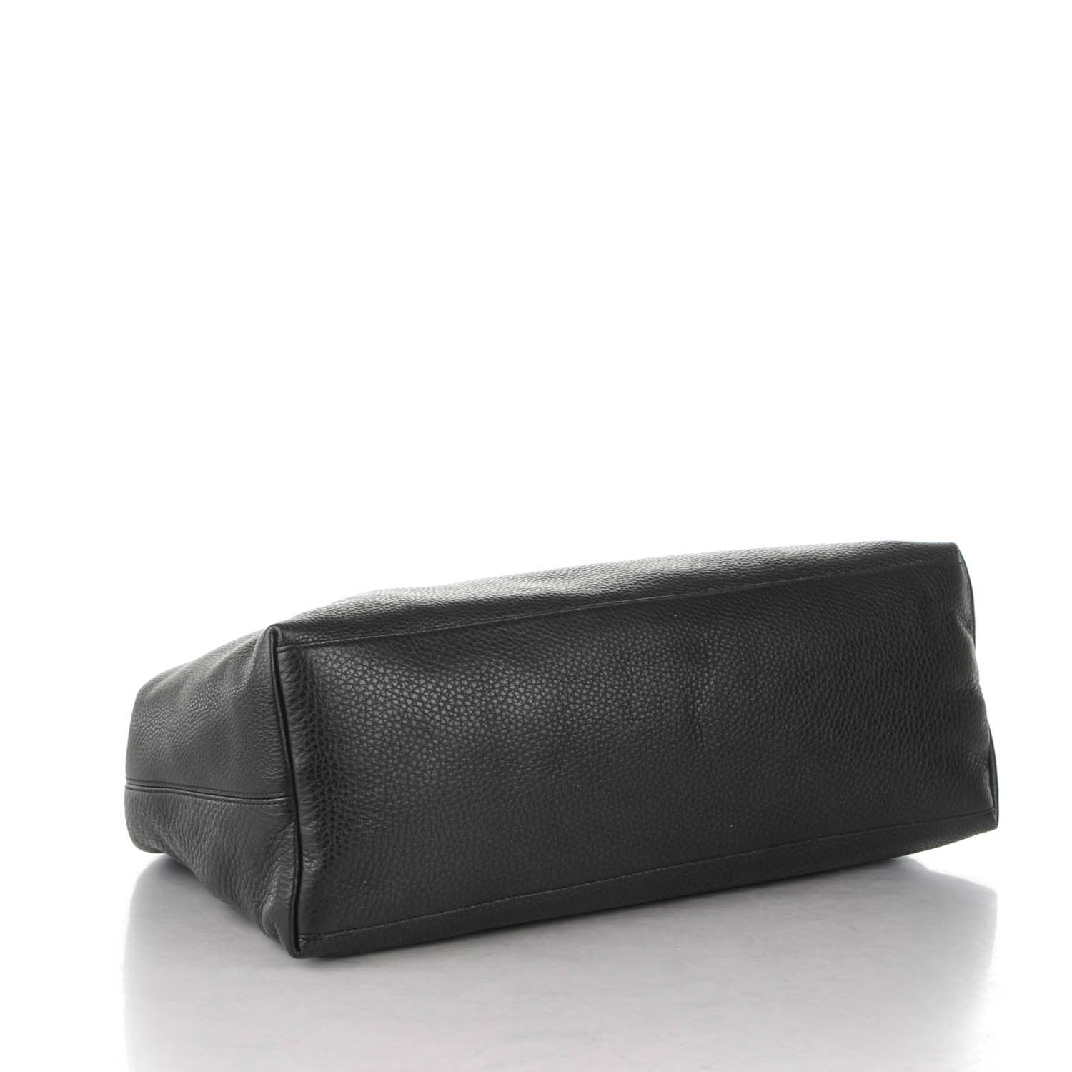 Gucci Pebbled Calfskin Large Soho Chain Shoulder Bag Black 4 of 7