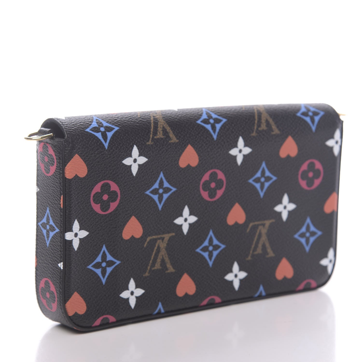 Louis Vuitton Game On Felicie Chain Wallet Black 3 of 9