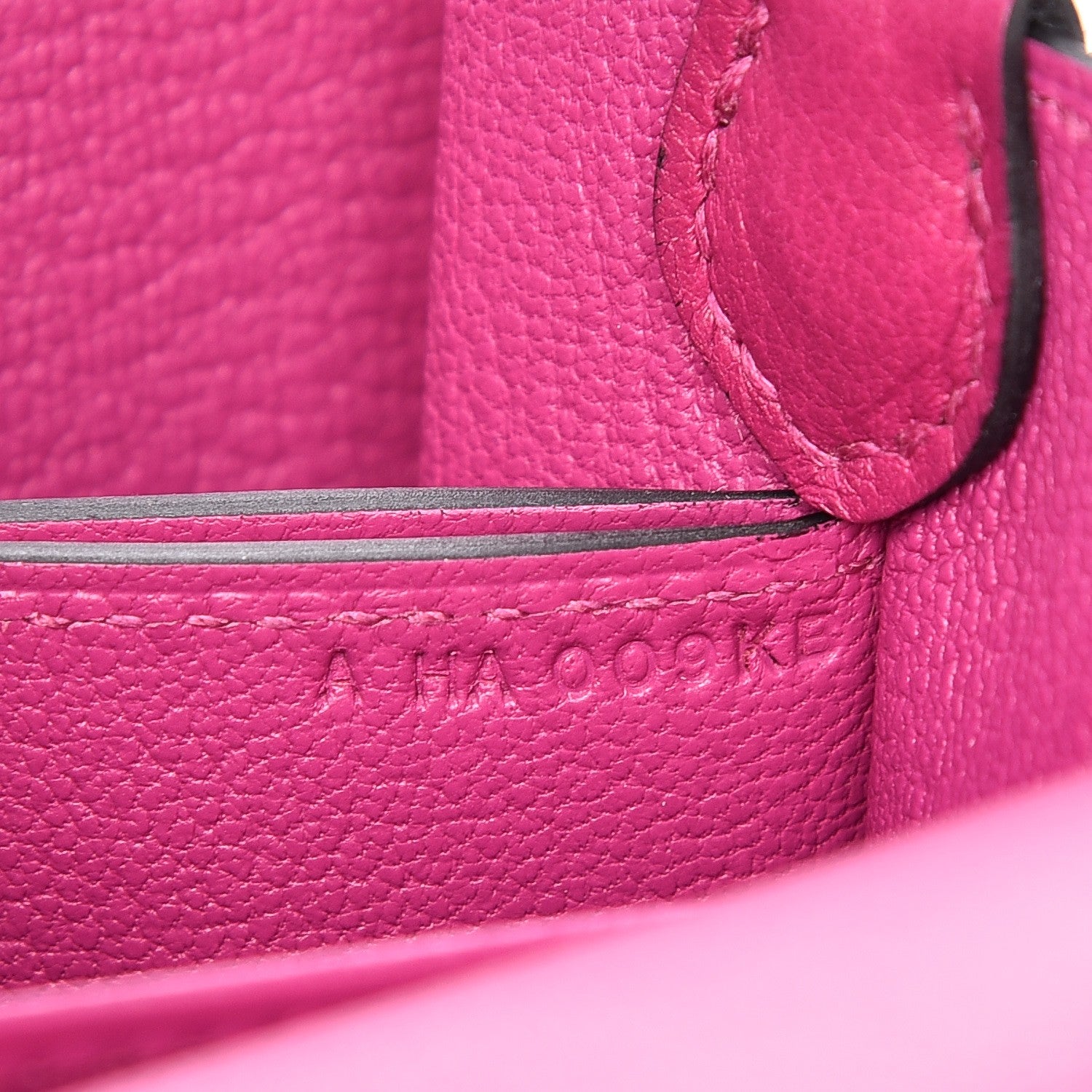 Hermes Evercolor Mini Sac Roulis Rose Pourpre 7 of 8