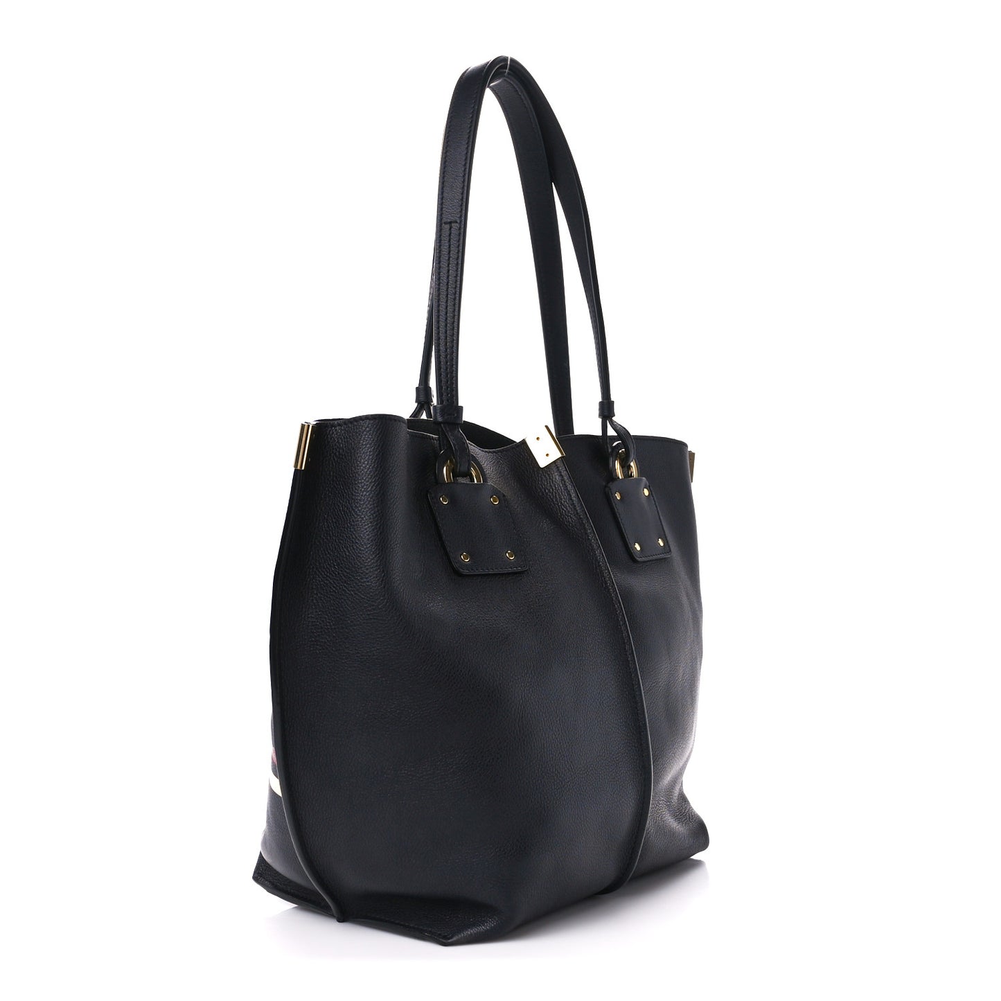 Smooth Calfskin Medium Vick Tote Full Blue