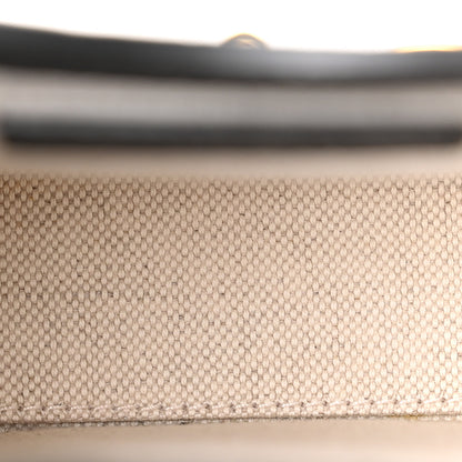 Gucci Jacquard Black Denim GG Monogram Textured Dollar Calfskin Mini Horsebit 1955 Crossbody Bag Black Ivory 5 of 10