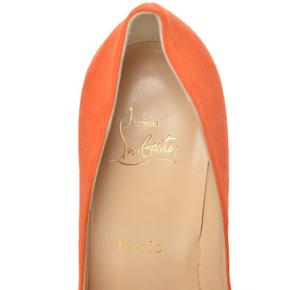 Christian Louboutin Suede Pigalle Follies 100 Pumps 37 Magma 9 of 17
