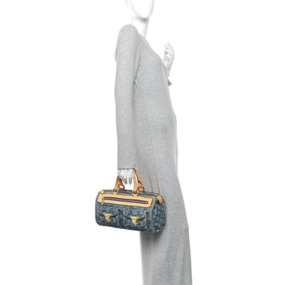 Louis Vuitton Monogram Denim Neo Speedy Blue 2 of 9