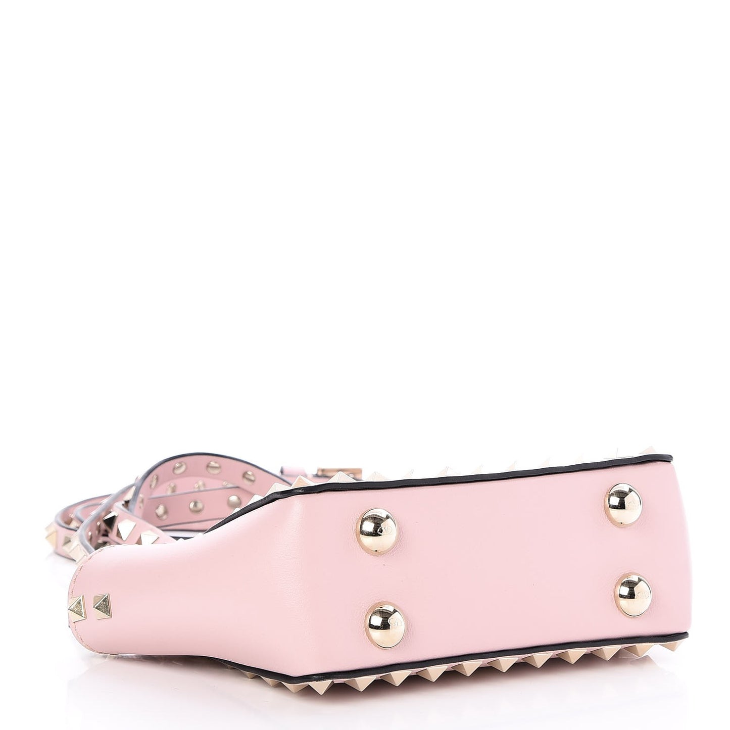 Vitello Micro Rockstud Tote Cipria
