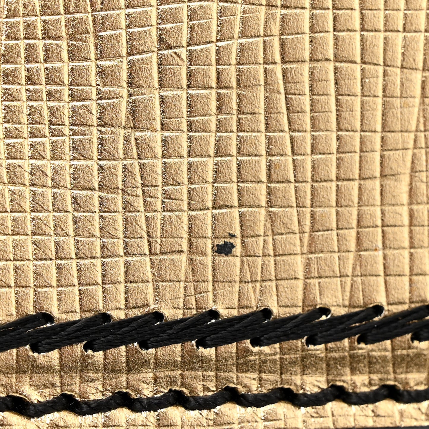 Metallic Calfskin Small Madison Buckle Bag Gold