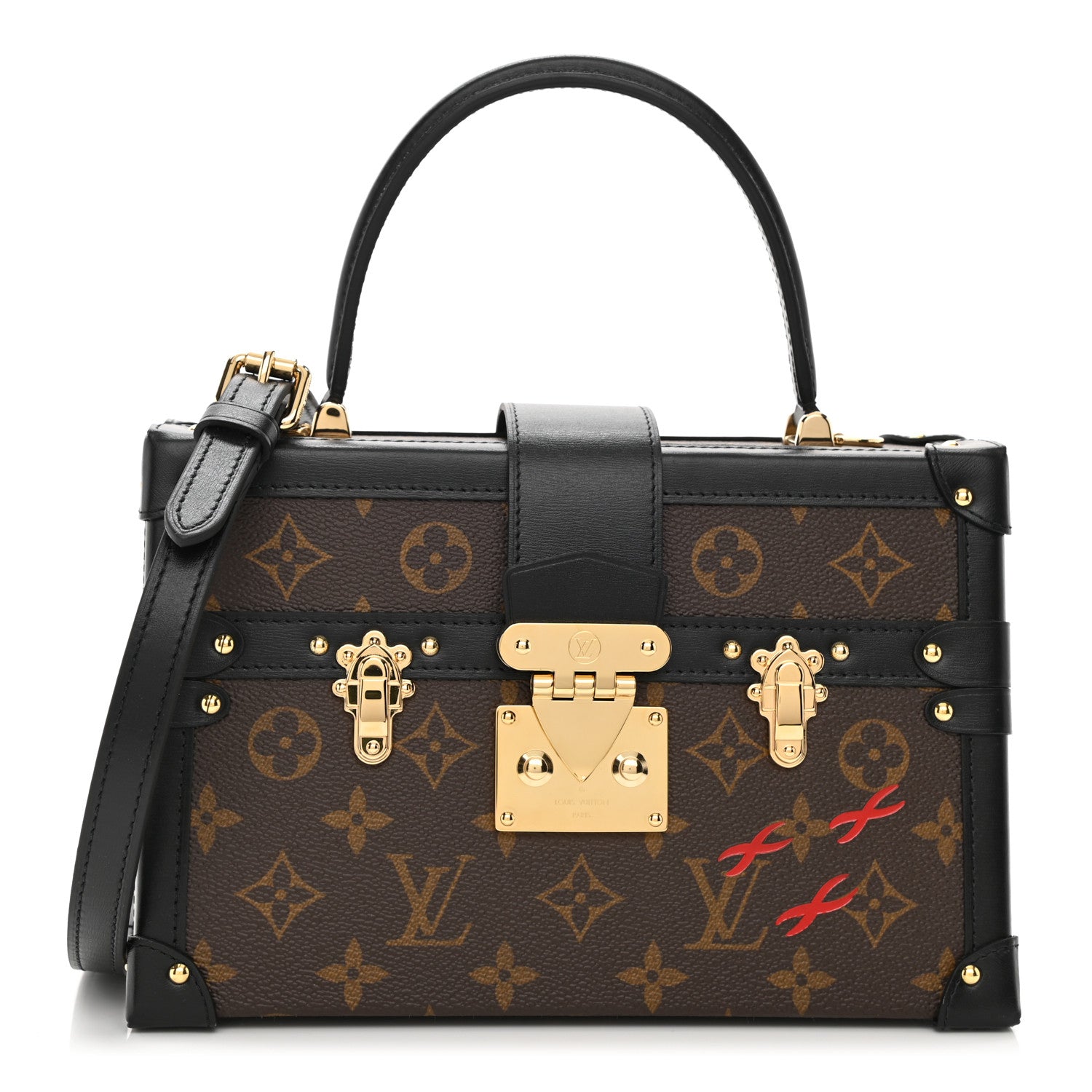 Louis Vuitton Monogram Petite Malle V Black 3 of 10