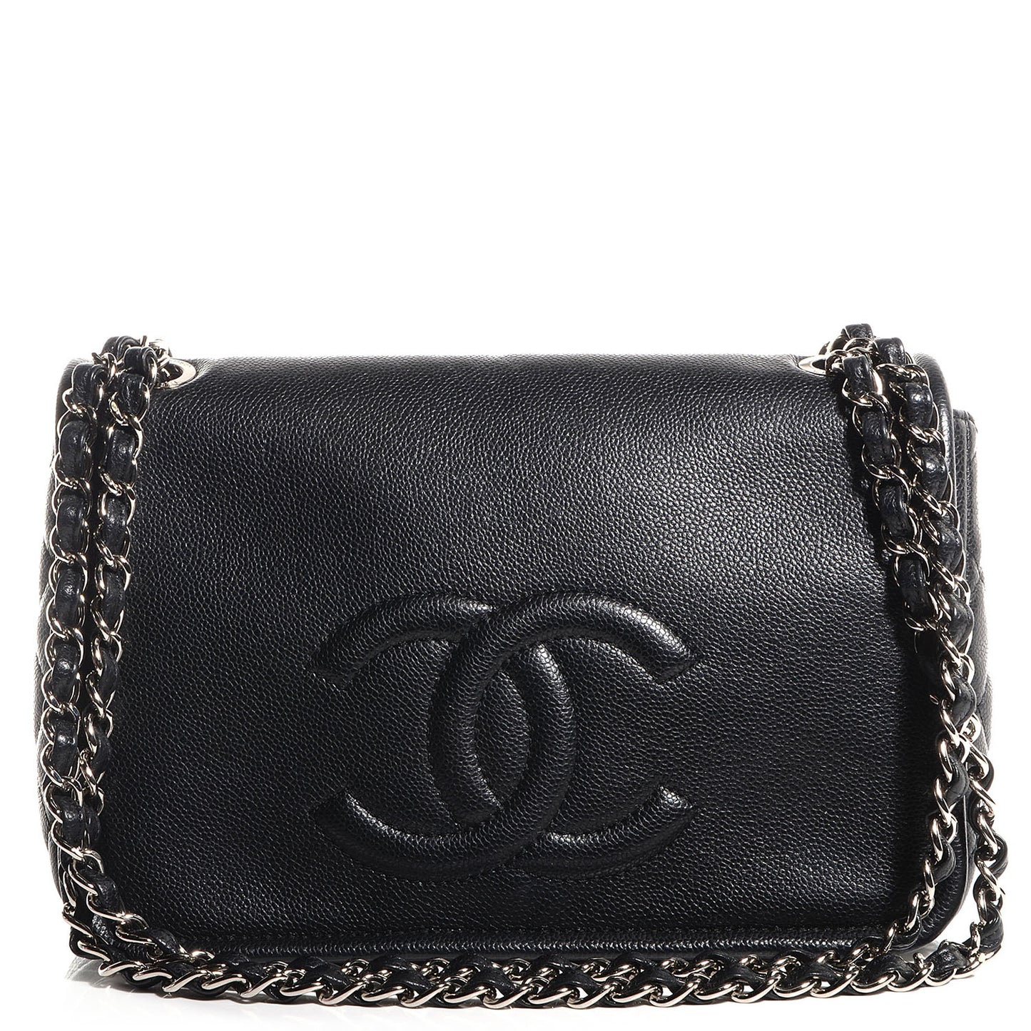 Caviar Timeless Large Flap Bag Black