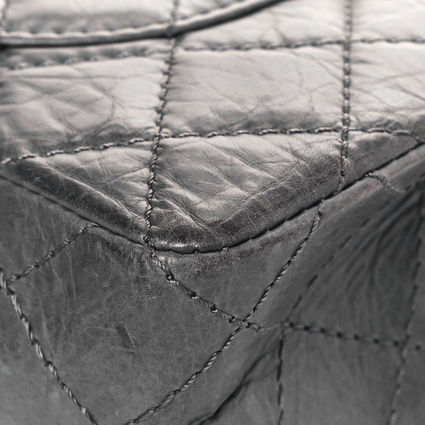 Aged Calfskin Quilted 50th Anniversary 2.55 Reissue Flap 226 Grey