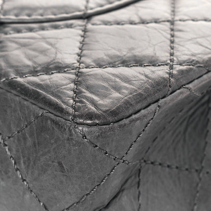 Chanel Aged Calfskin Quilted 50th Anniversary 2.55 Reissue Flap 226 Grey 12 of 14