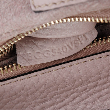Valentino Garavani Grained Calfskin Small Rockstud Double Handle Tote Poudre 7 of 8