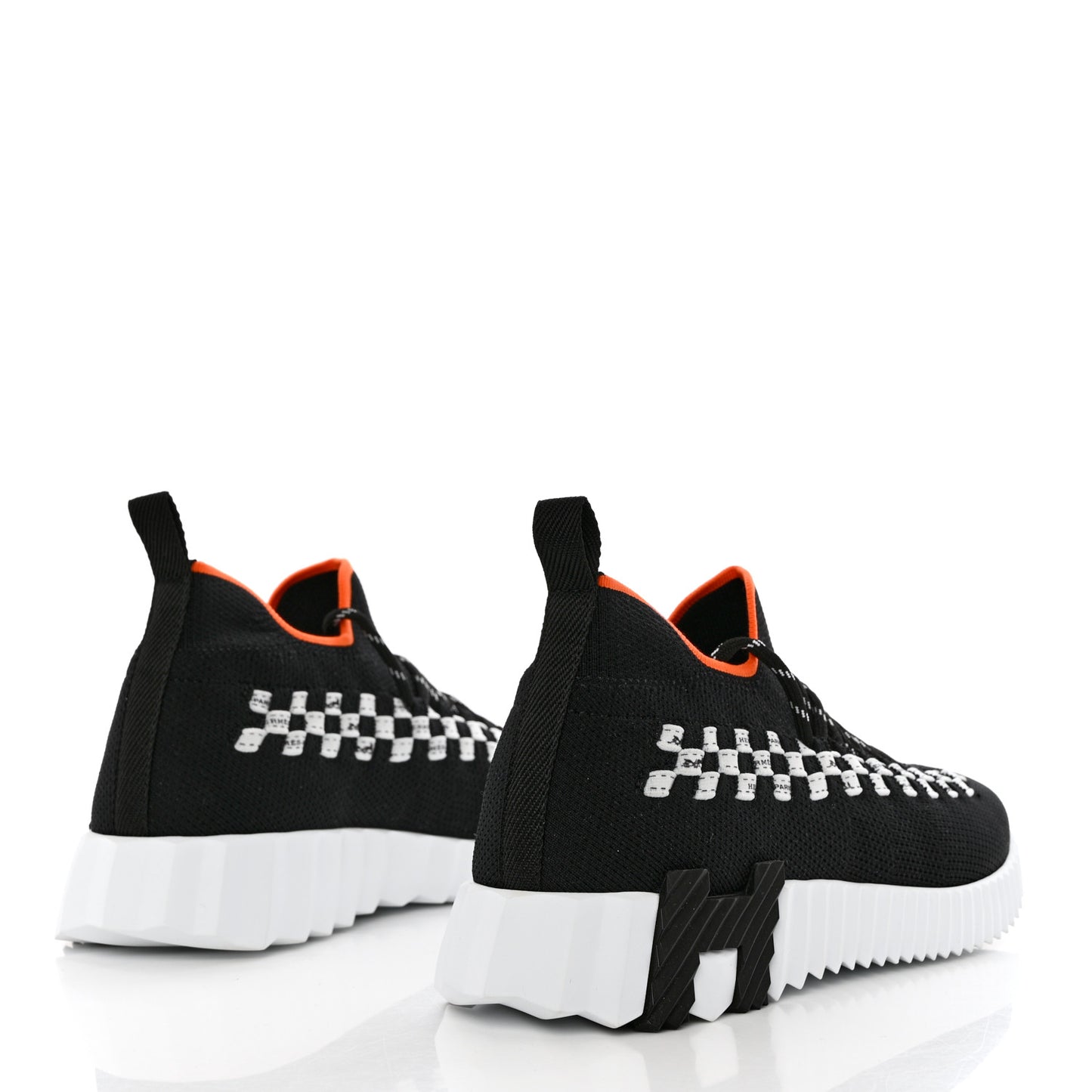 Knit Womens Flex Bolduc Sneakers 38.5 Black White