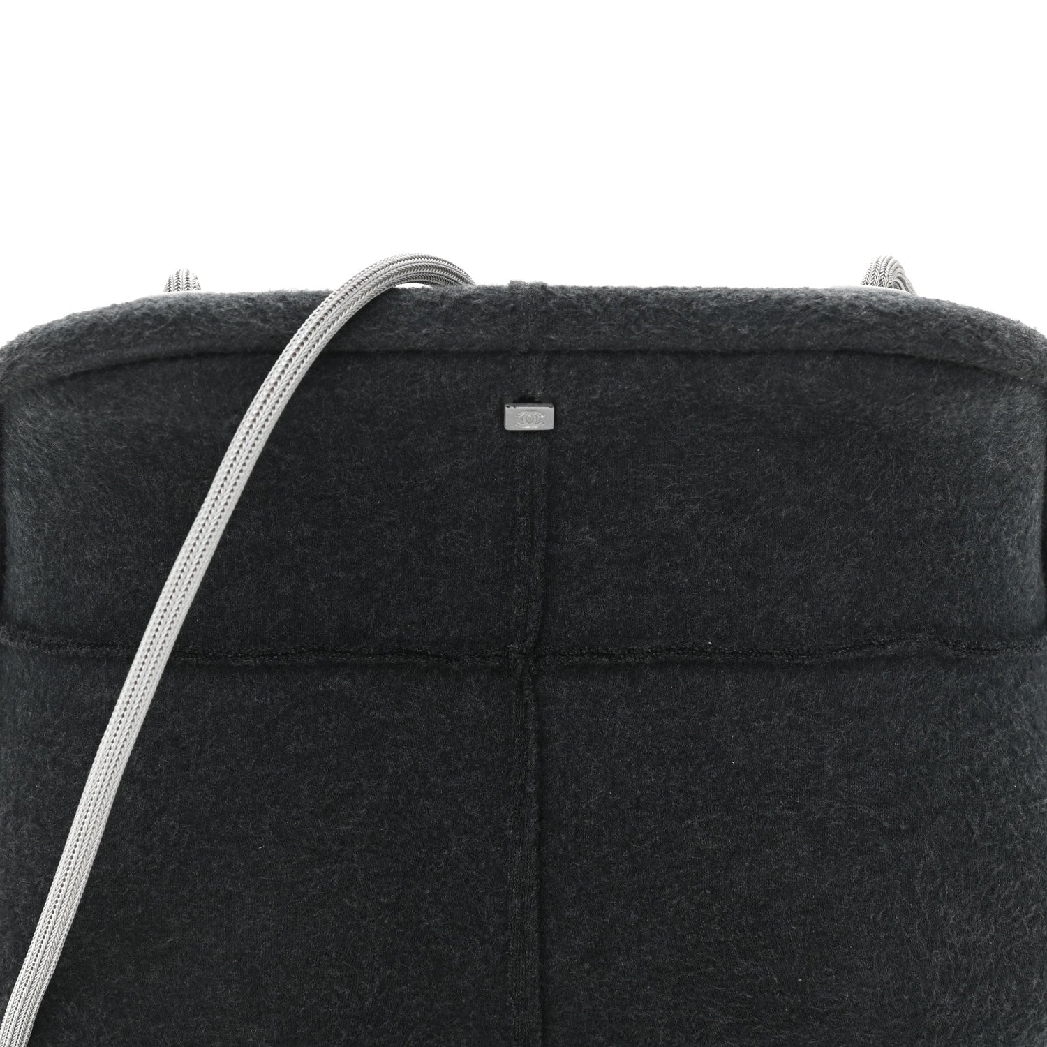 Chanel Felt Millennium 2005 Hard Case Crossbody Bag Grey 8 of 12