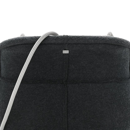 Chanel Felt Millennium 2005 Hard Case Crossbody Bag Grey 8 of 12