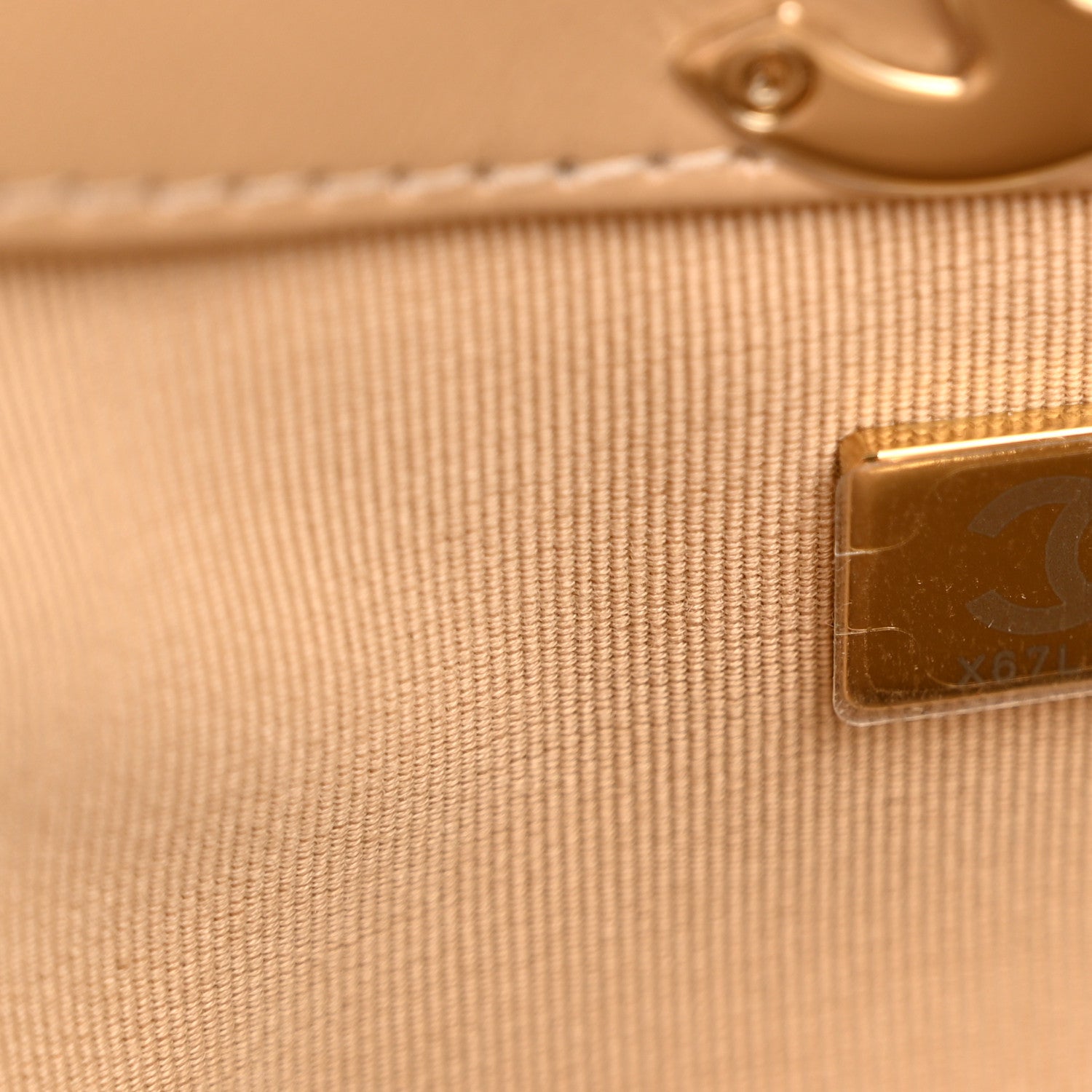 Chanel Shiny Crumpled Calfskin Quilted 31 Shopping Bag Dark Beige 7 of 13