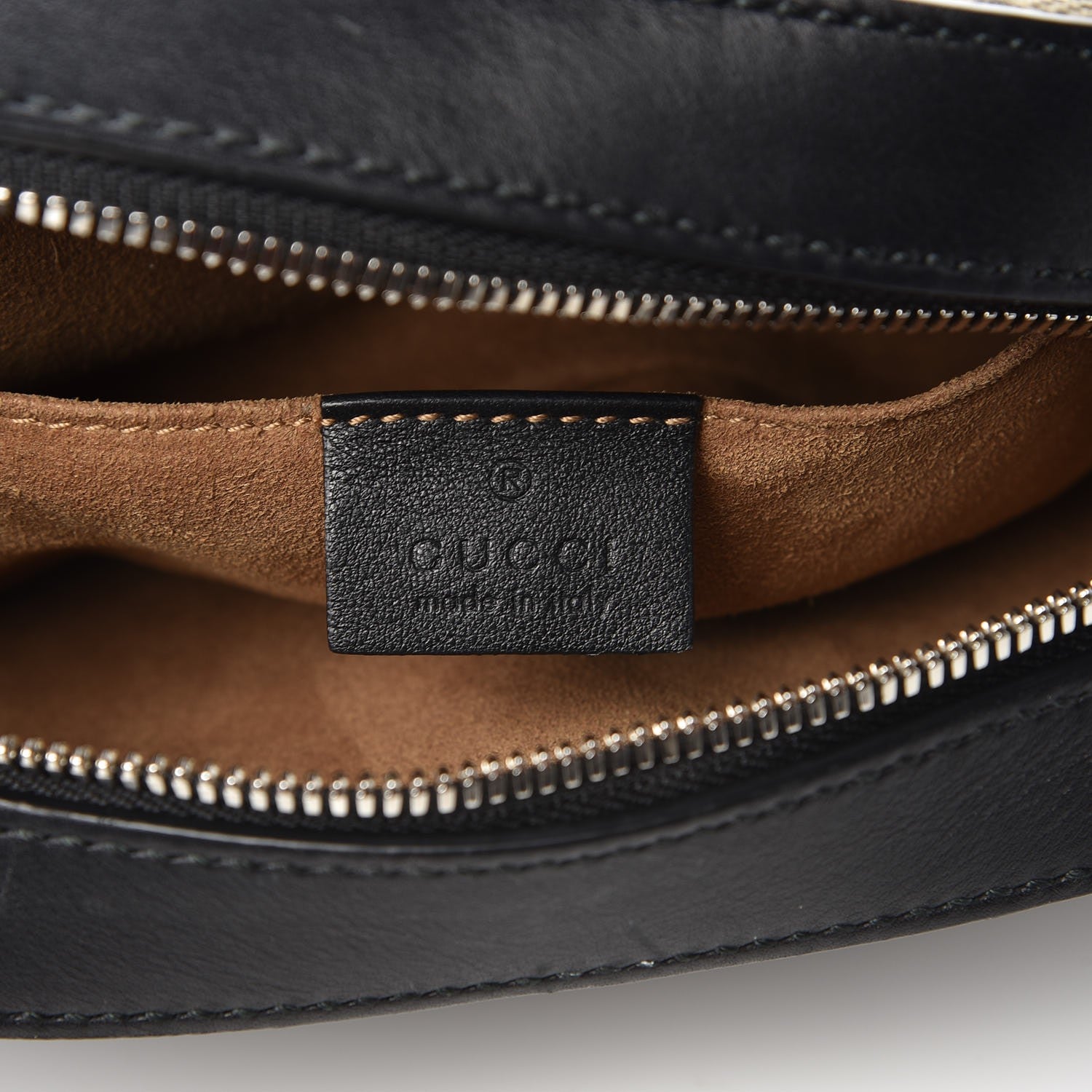 Gucci GG Supreme Monogram Arabesque Mini Chain Shoulder Bag Beige Black 6 of 8