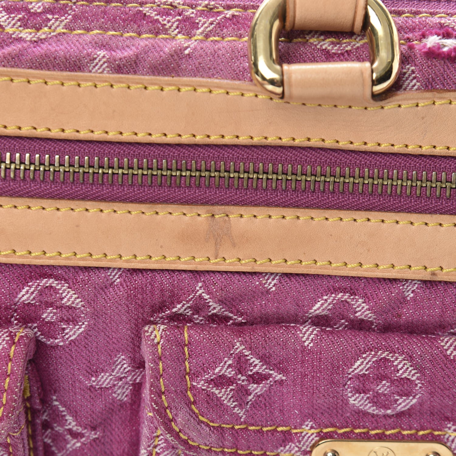 Louis Vuitton Monogram Denim Neo Speedy Fuchsia 14 of 21
