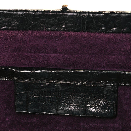 Nancy Gonzalez Crocodile Clutch Black 7 of 9